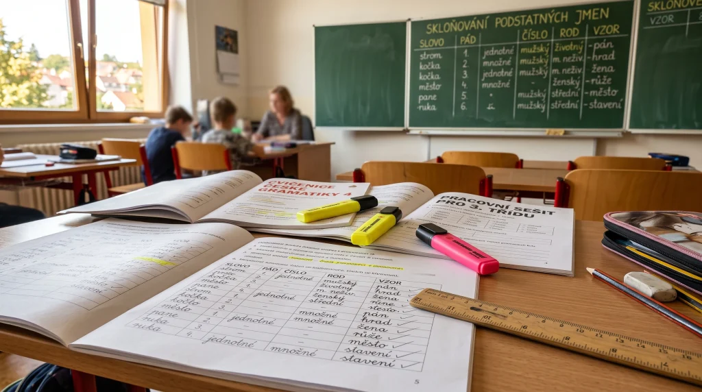 Určování podstatných jmen: Pád, číslo, rod a vzor – přehledný návod a cvičení 12 určování podstatných jmen